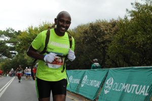 David Thuo at The two Oceans-56 kilometers in Cape Town