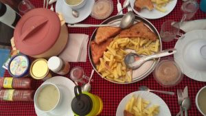 David Thuo Climbing Mt Kilimanjaro food