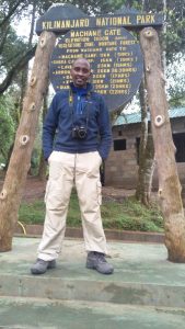 David Thuo Climbing Mt Kilimanjaro Machame Gate
